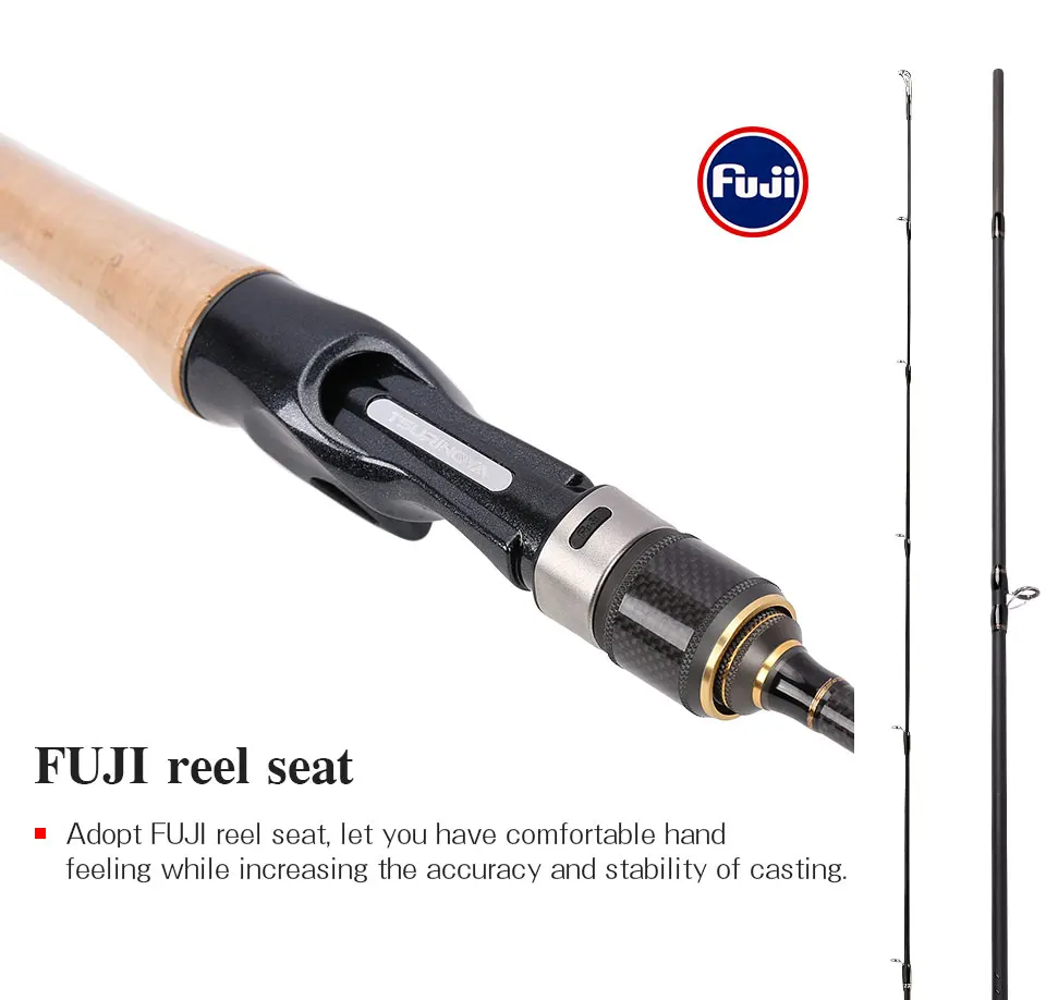 Tsurinoya 1,95 м/2,13 м 2 секционная рыболовная удочка для ловли карпа, мл/м, быстрая FUJI, аксессуары, Pesca Olta Vara De Pesca, удочка для ловли карпа