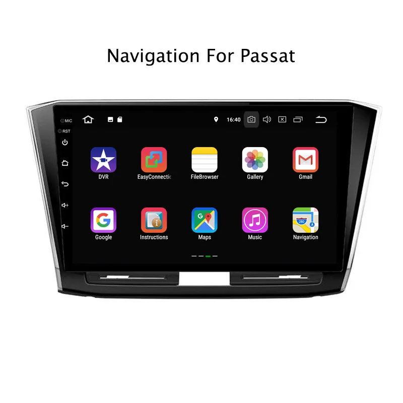 Top 10.1" 2G RAM 16G ROM Android 8.1 Car DVD Multimedia Player For VW Passat 2016-2017 GPS Navigation Radio Stereo Audio 4
