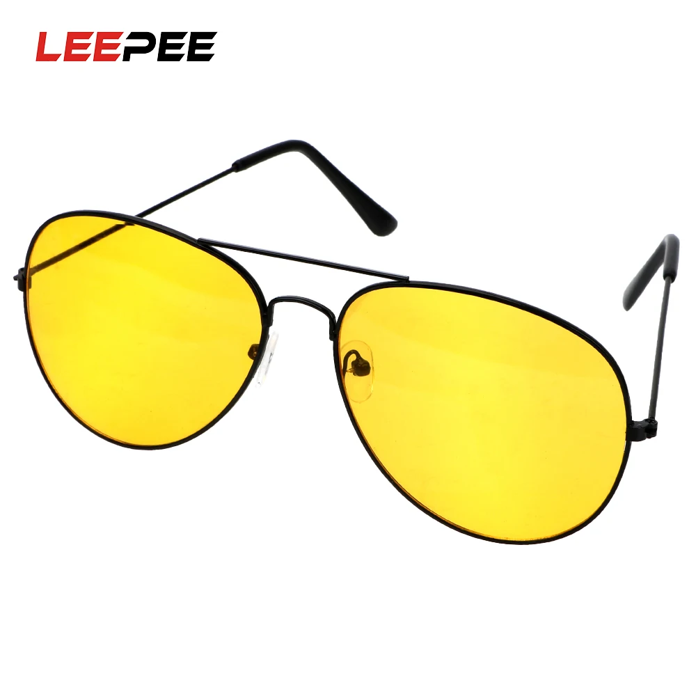 LEEPEE Copper Alloy Car Drivers Night Vision Goggles Polarized Driving Glasses Anti-glare Polarizer Sunglasses
