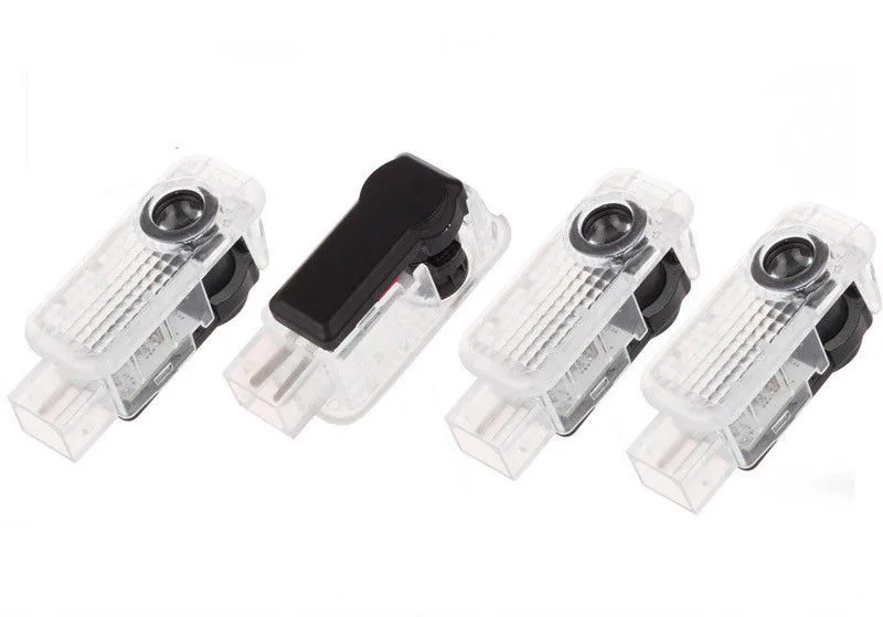 

Free shipping 4 LED Logo Light Shadow Projector Car Door Courtesy Laser For Audi A4 A6 A8 Q5/7