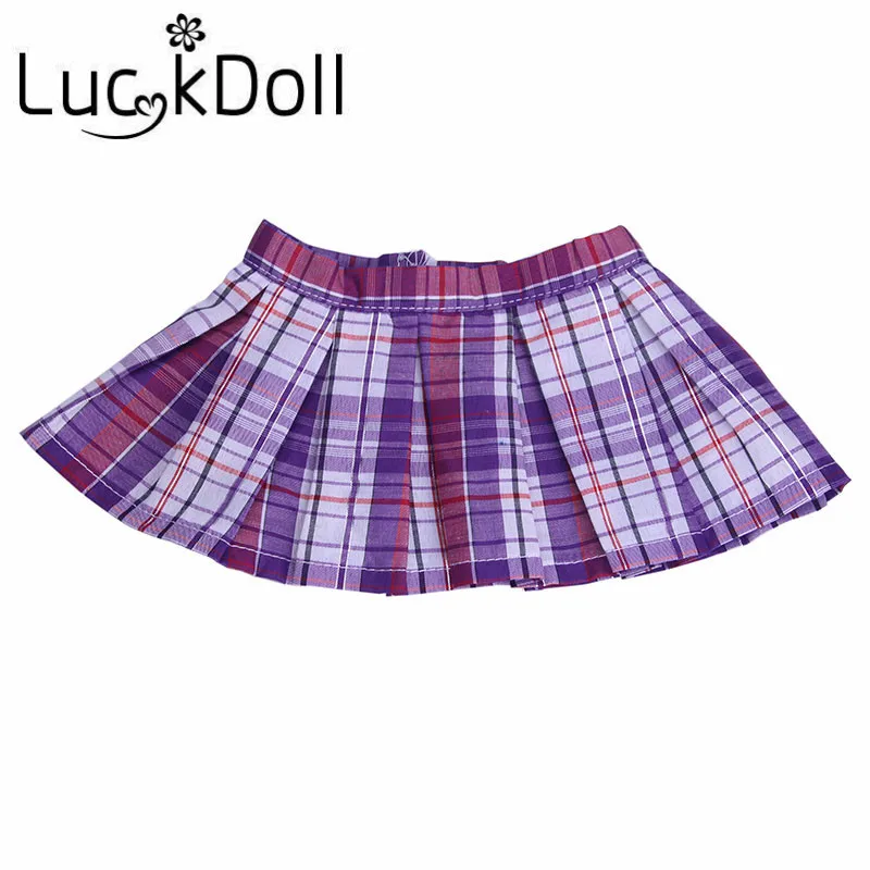 LUCKDOLL 3 стиля кампус стиль Униформа подходит 18 дюймов Американский 43 см детская кукла одежда аксессуары, игрушки для девочек, поколение, день рождения Gif