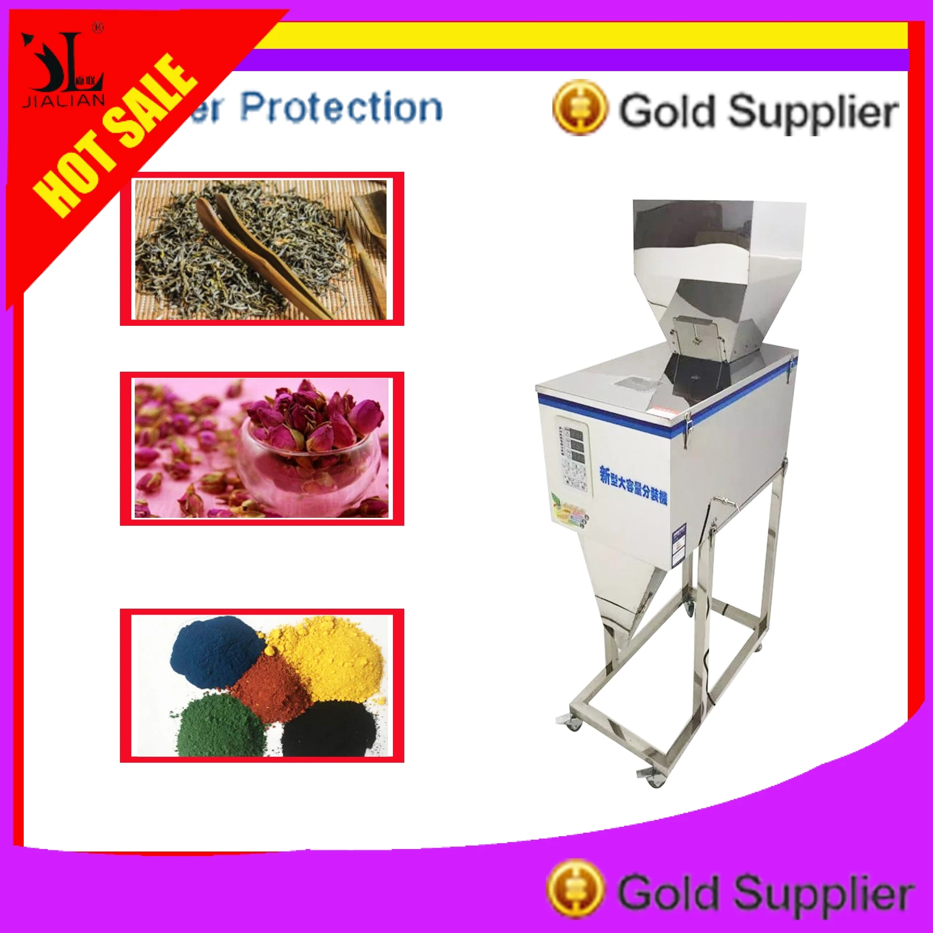 

2500g Filling Weighing Machine Dog Pet Food Coffee Beans Grain Seed Rice Racking Chemical Fertilizer Wheat Flour Powder Filler