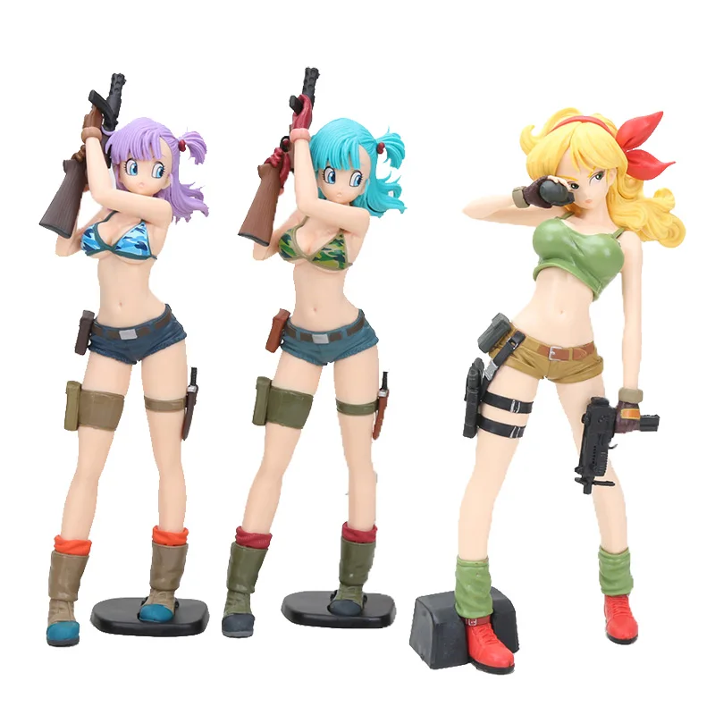

Dragon ball Z figure toys DBZ Glitter&Glamours GG Lunchi Bulma PVC Action Figure Brinquedos Dolls Collection Model Toys gift