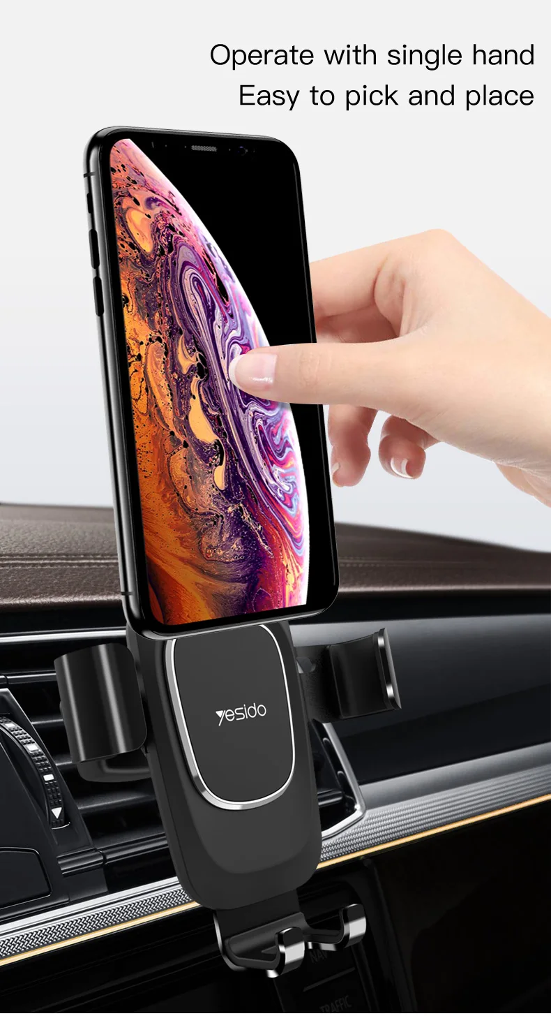 Gravity Car Mount Holder Phone Stand (2)