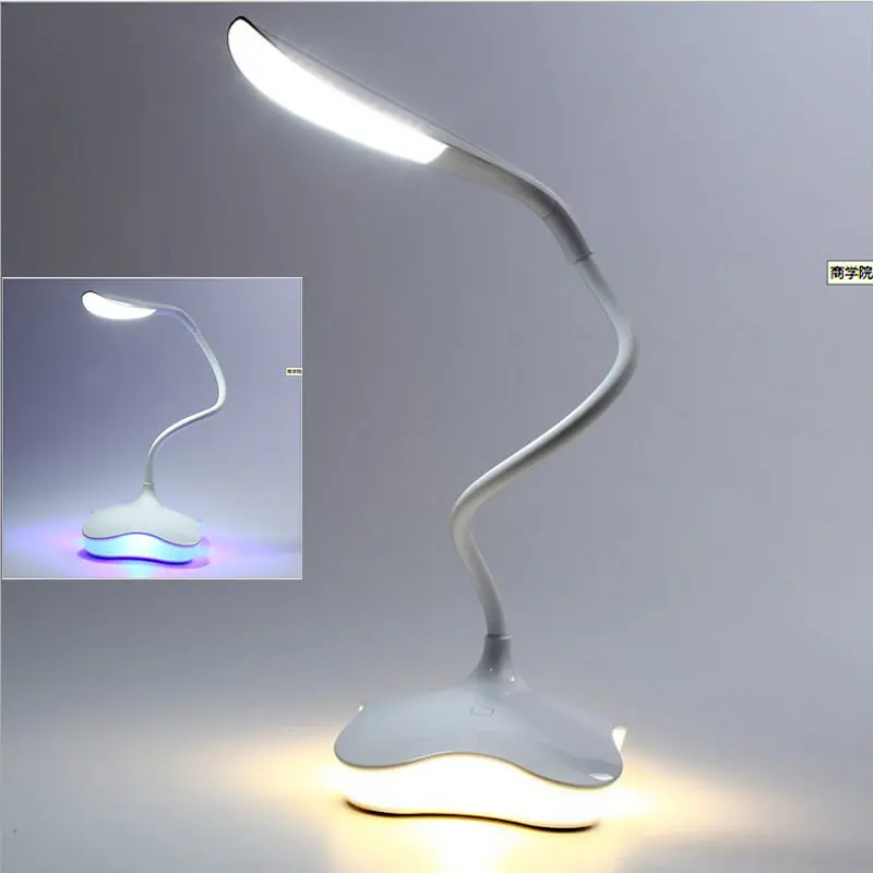 

Four Leaf Clover Table Lamp night lights USB 3 Level Dimmable Novelty LED Desk Light Auto Sensor Bedside reading USB lighting
