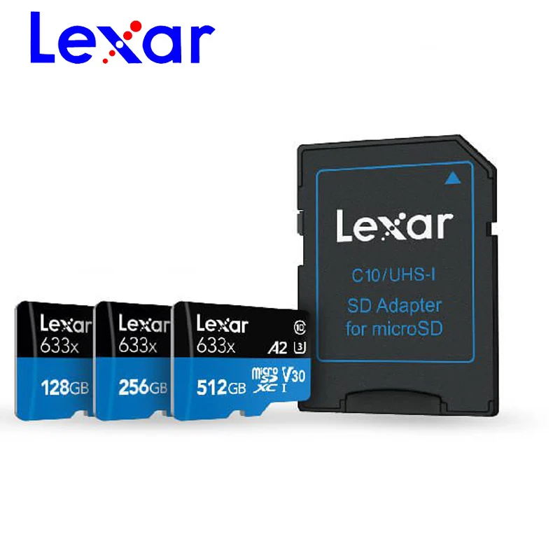 Lexar micro sd карта памяти 32 Гб 64 128 ГБ 256 512 SDXC SDHC 95 м 80 U1 U3 V10 4K Microsd флэш TF/sd Бесплатная