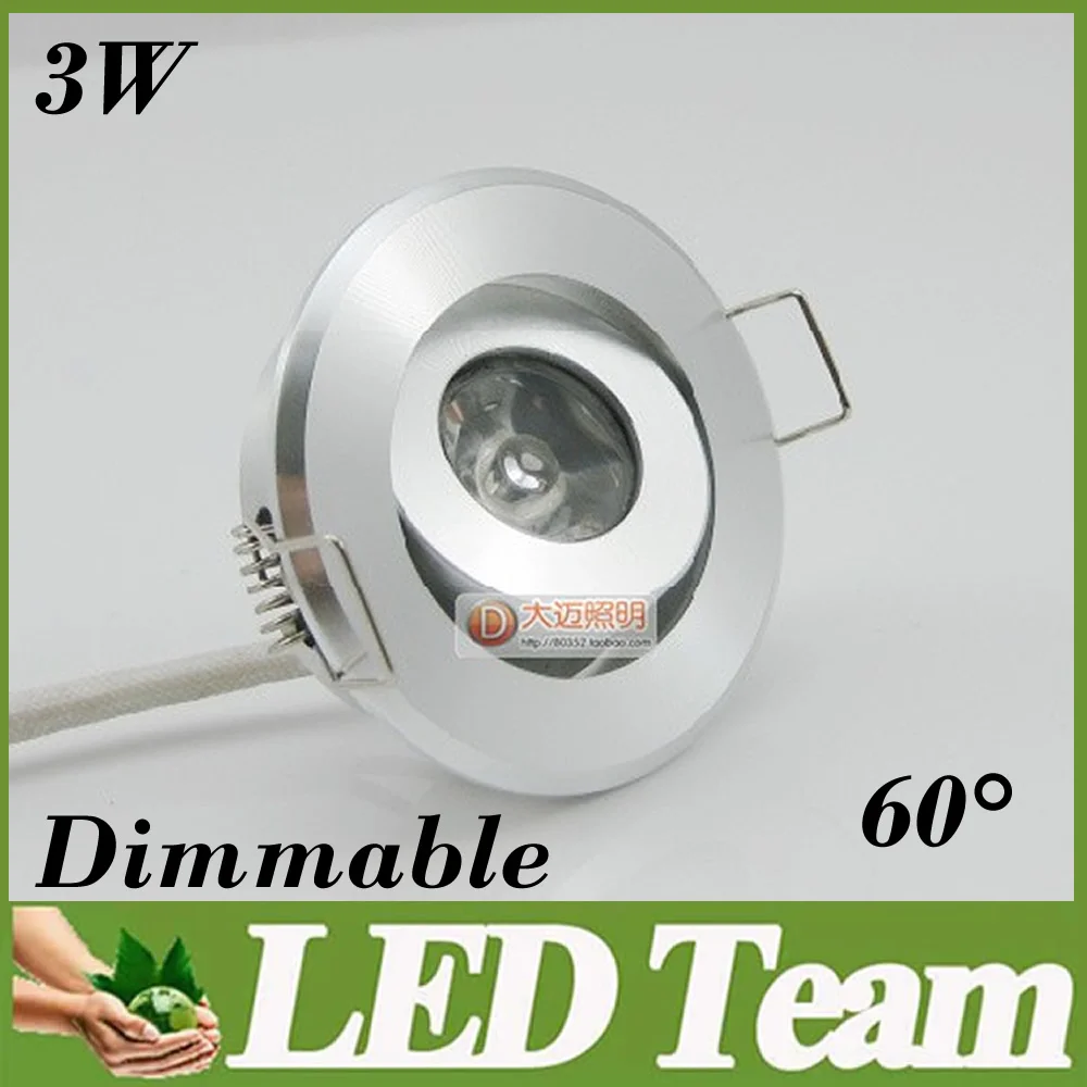 

Newest Arrive 3W Min Led Dimmable LED Downlights Recessed Light Warm/Cool White With Power 120 Beam Angle CE&ROHS UL SAA Approve