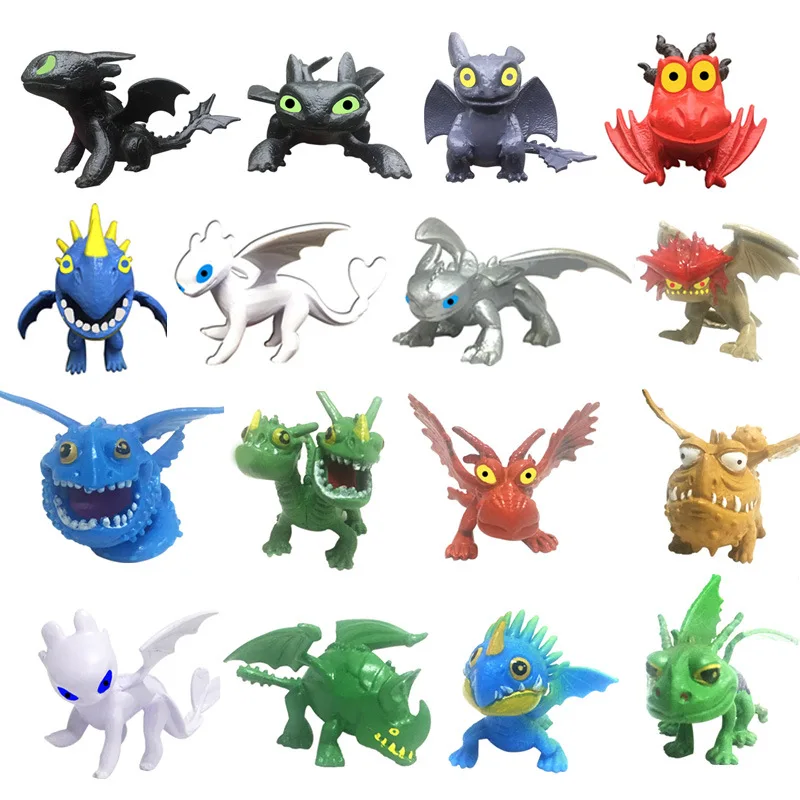 

How To Train Your Dragon Action Figure Toys Night Fury Light Fury Toothless Dragon Figure Model Toys Kids Gift Drop Shipping