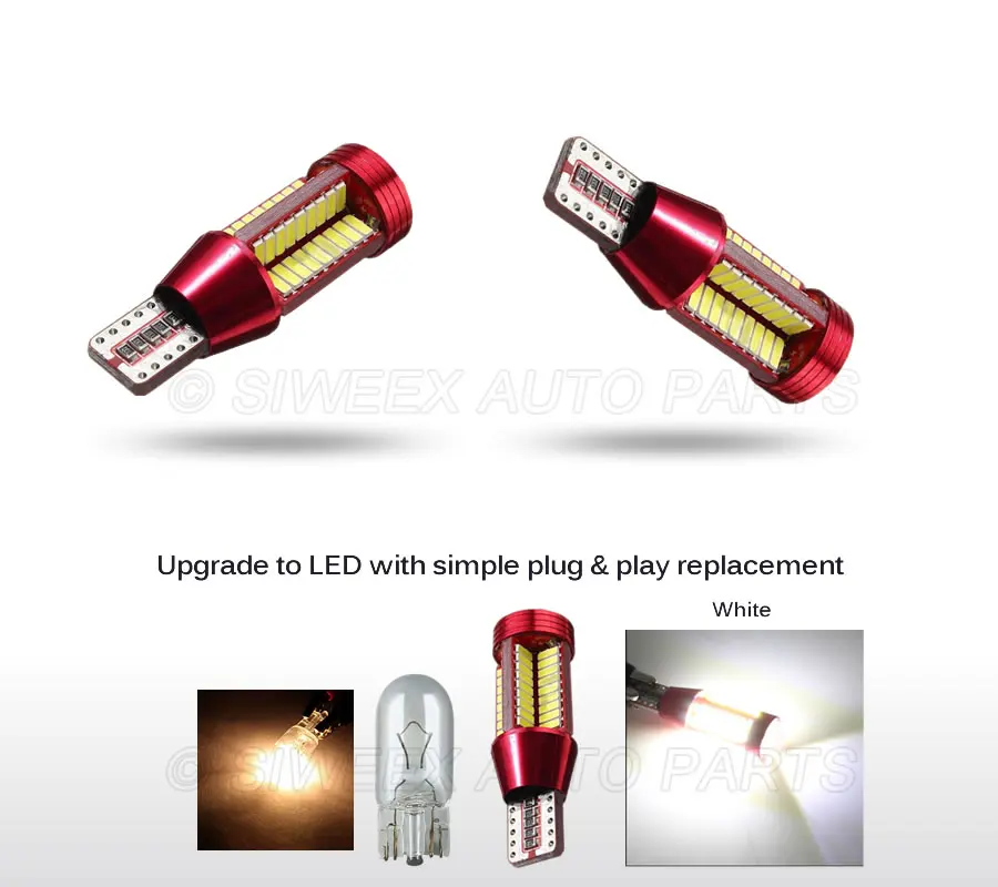 1х T10 192 W5W светодиодный светильник 78 SMD 4014 194 168 автомобильные задние фонари купольная лампа белый DC 12V Canbus без ошибок 360 градусов