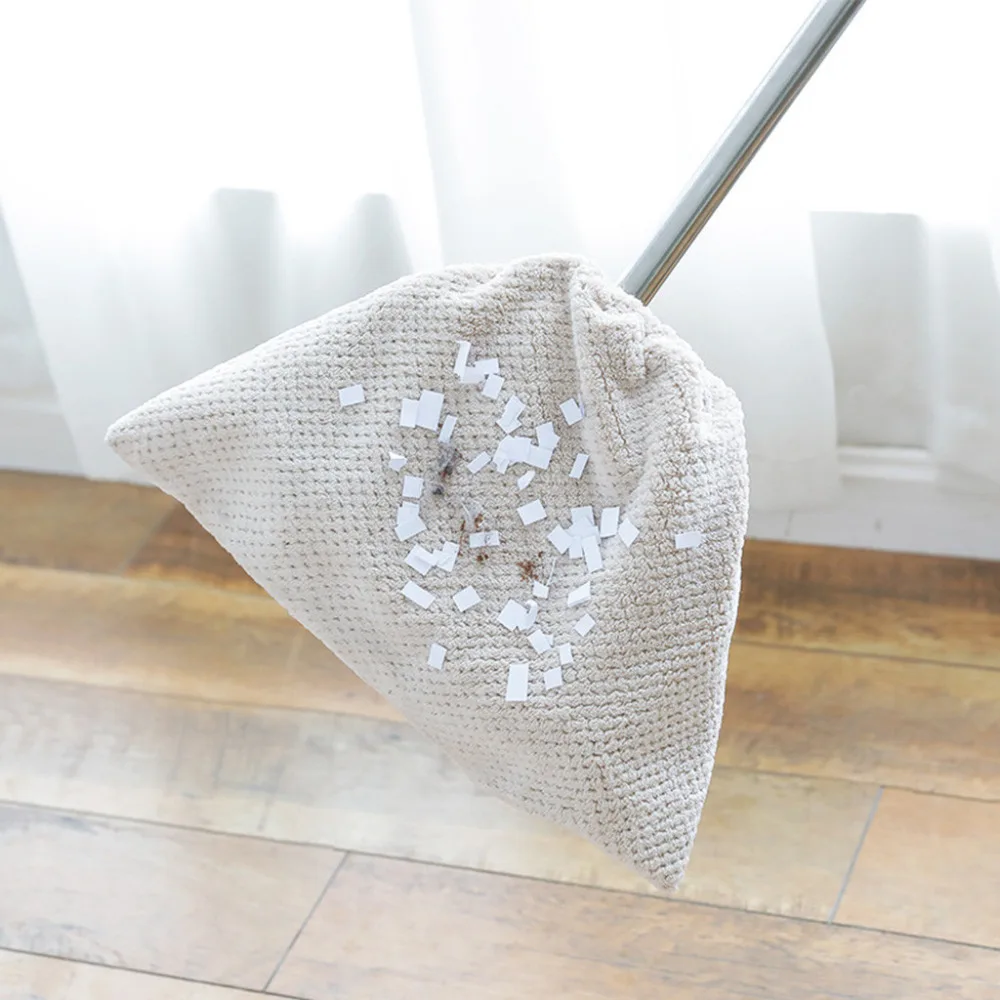 

Coral Velvet Broom Cover Cloth Absorbent Mop Household Cleaning Tool coral wool Cloth Cleaning Supplies &w