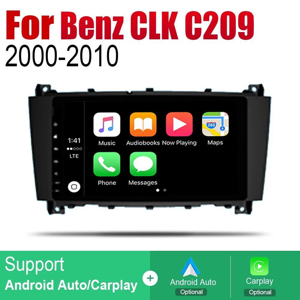 Perfect Auto Player GPS Navigation For Mercedes Benz CLK Class C209 A209 2000~2010 NTG Car Android Multimedia System Screen Radio Stereo 3