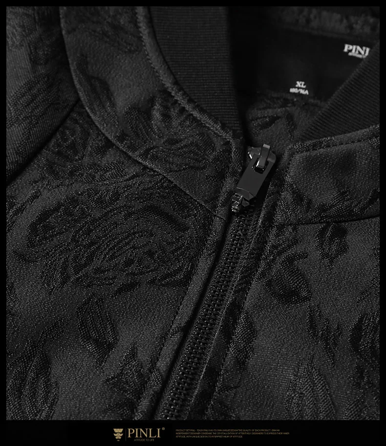 Кожаная куртка Militar Masculino Casaco Pinli продукты осень зима стиль Мужская жаккардовая бейсбольная куртка с воротником B173604351