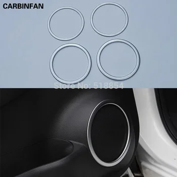

ACCESSORIES FIT FOR 2014 2015 2016 NISSAN QASHQAI CHROME SPEAKER COVER TRIM SIDE DOOR STEREO BEZEL COLLAR RING Sticker
