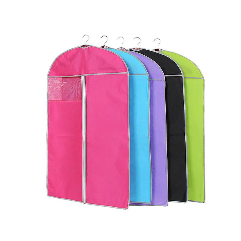 

Fashion Multicolor Non Woven Cover Dustproof Protector Bag Suit Coat Dress Jacket Garment Cover Wardrobe Storage Bag