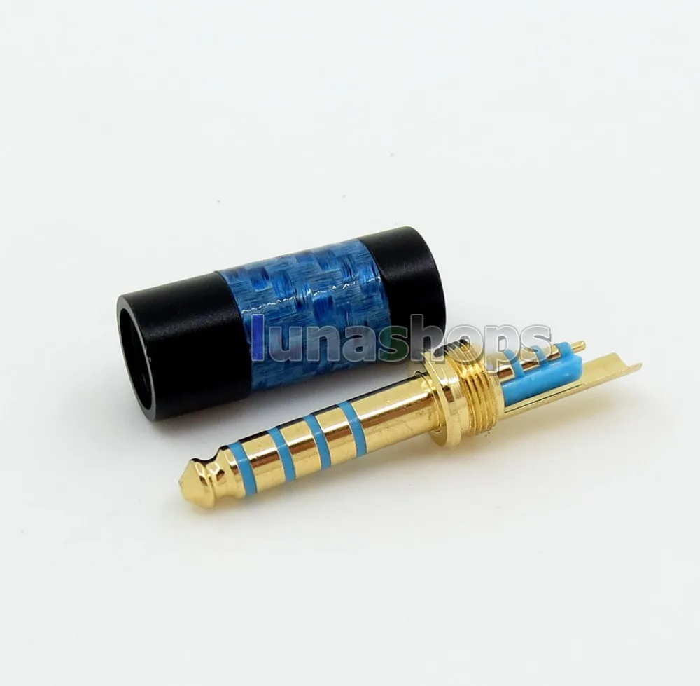 LN005865 CY2017 Blue Carbon Shell 4 4mm Headphone Earphone Adapter For Sony PHA 2A TA ZH1ES NW WM1Z NW WM1A AMP Player