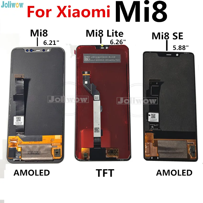 

FOR Xiaomi 8 Mi8 LCD Mi 8 SE lite mi8 Yout Mi8X Display LCD Touch Screen Assembly Replacement Mi 8 X MI8se mi8lite LCD Display