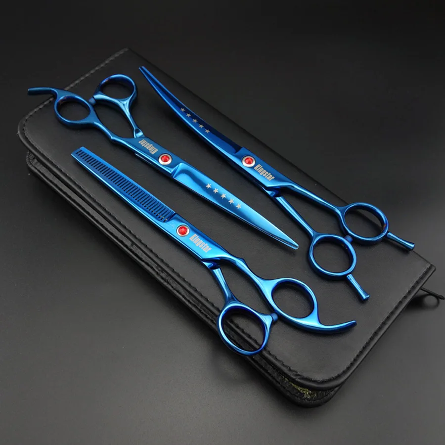 7 inch Professional Pet Grooming Scissors set,Straight & Thinning
