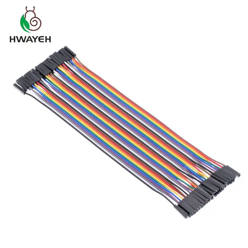 Dupont линия Мама к мама dupont 30 см 40 шт. кабельная Перемычка 2 54 мм для arduino SKUGM|jumper