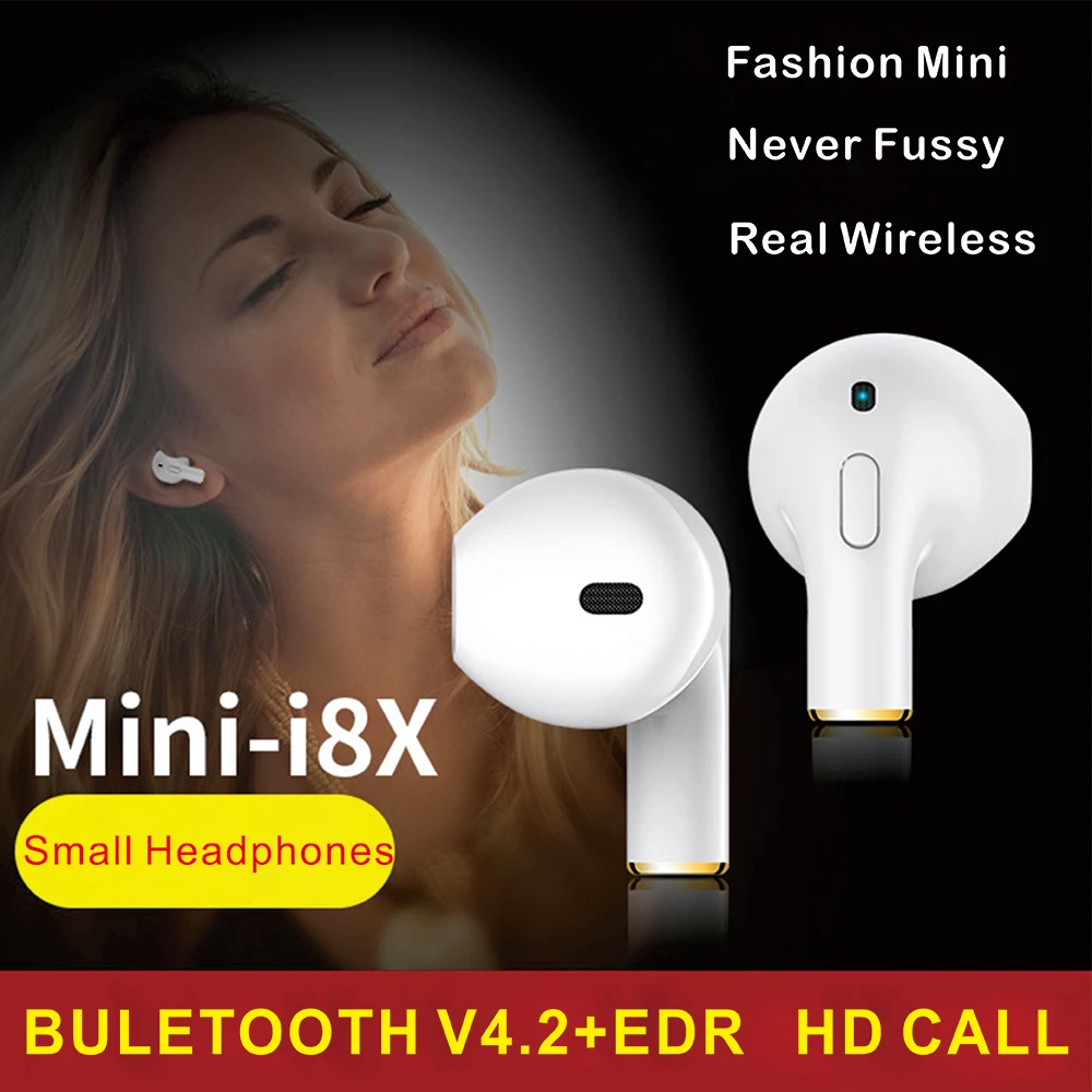 2018 Новый мини i8x Невидимый наушники вкладыши Беспроводной Bluetooth в ухо