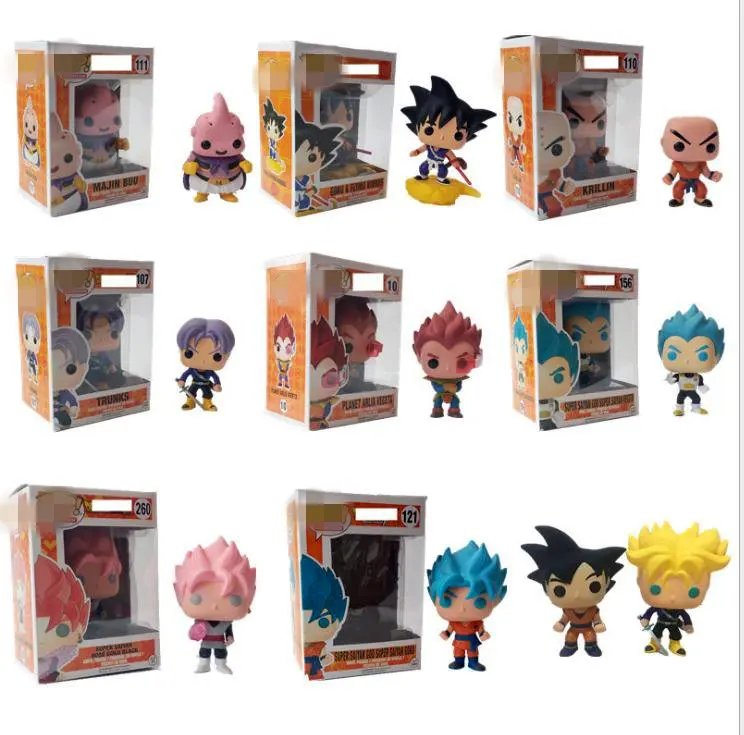 

Amine Dragon Ball Toy Figure GOKU Golden FRIEZA GREAT VEGETA APE Vinyl Action Figure Collectible Model Toy With Box