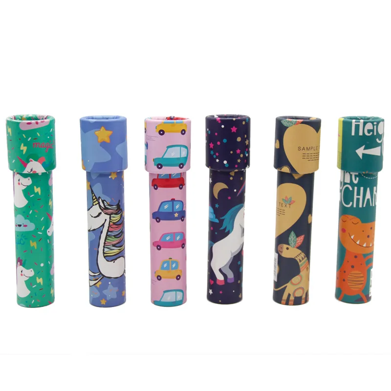 1Pcs 3D Cartoon Rotate Kaleidoscope Imaginative Colorful Toy Funny Education Classic Toys Gifts For Children Kids Baby