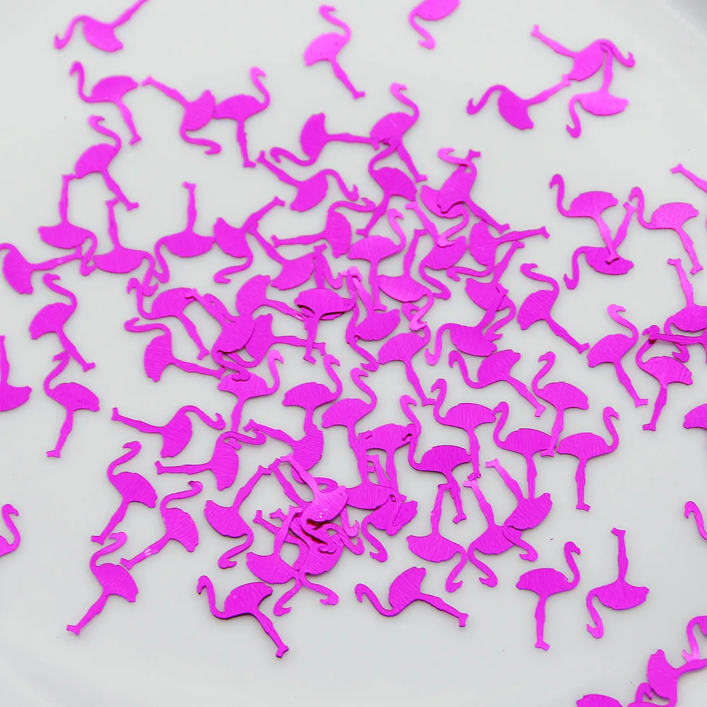 

Pink Flamingo Bird Shape Sequin 10*20mm 1000pcs Loose Sequins Paillettes Sewing Craft Women Garments Bag Kid DIY Accessories 15g