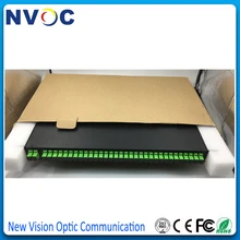 19 дюймов 1U Rack Mount оптический PLC сплиттер 2*32 PLC стойки(включая 2*32 PLC(ABS коробка, 2,0 мм, 1 м, SC/APC) и SC APC волоконный адаптер