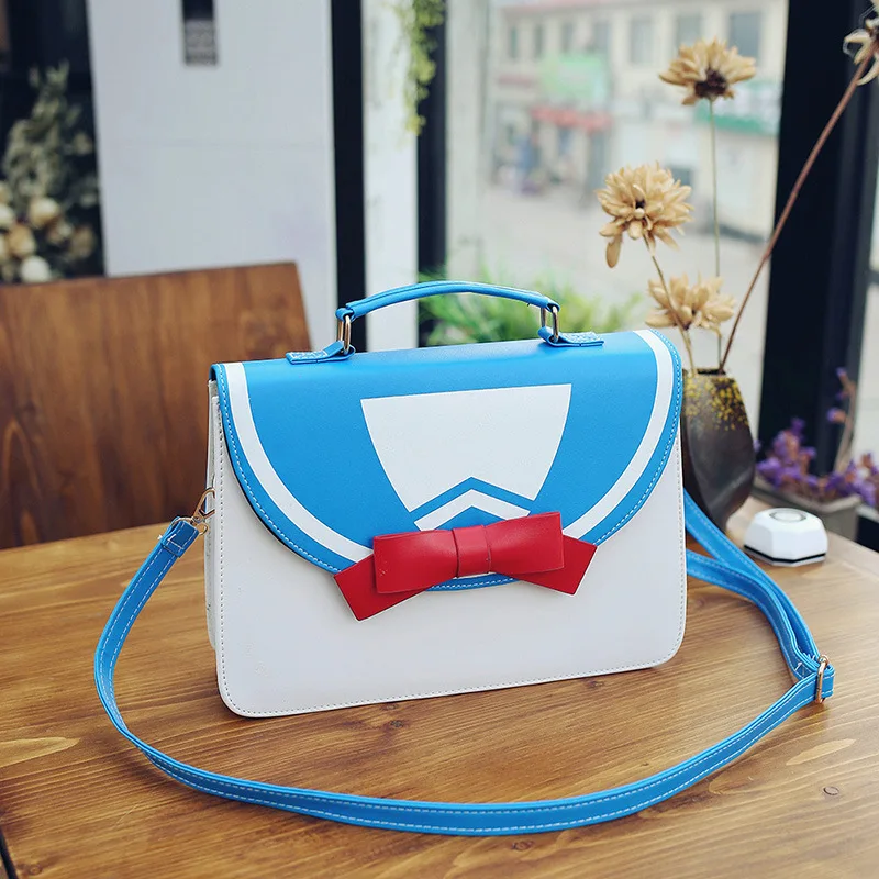 

New 2017 Cute Women Backpack Hit Color Sailor Moon Shoulder Bag Fashion Bow  Backpack School Bags For Teenagers Sac A Dos Femme