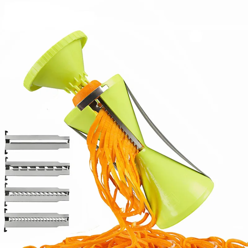 Сменные лезвия спиральный слайсер фрукты и овощи Spiralizer Морковь Огурец резаки для