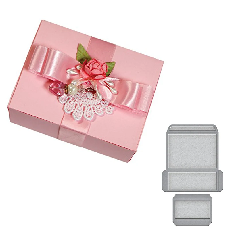 

Mini CardBooklet Gift Box 235*136mm Metal Cutting Dies Scrapbooking Album for DIY Photo Card Craft Embossing Die New 2019