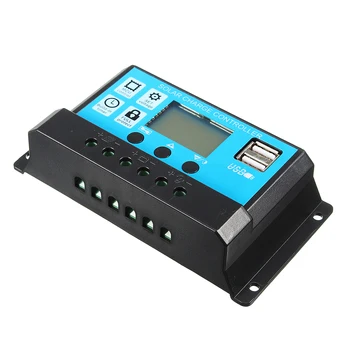

Smart Digital display Solar Charge Controller 12V 24V Automatic Solar Battery Panel Controller Universal USB 5V Charging