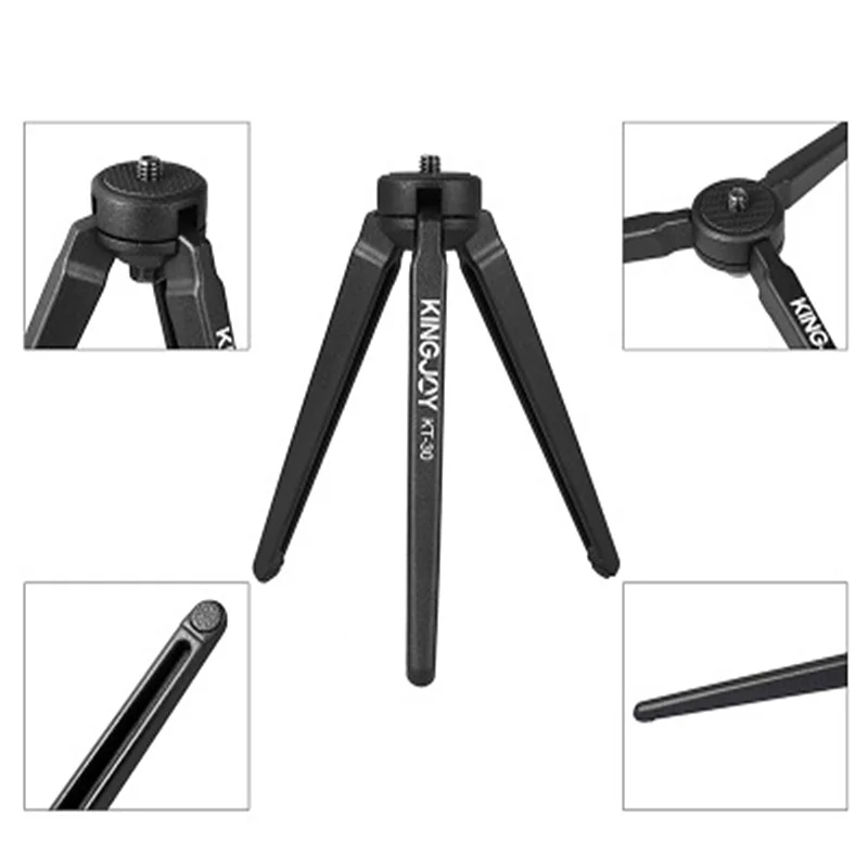 

KT-30 Metal Tripod Projector Desktop Stand Phone Holder Multifunction Selfie Stick Small Tripod Portable Outdoor Stand