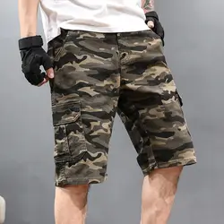 2019 летние мужские военные мужские шорты Карго, модные камуфляжные шорты, облегчающие большие размеры, свободные мужские брюки, горячая
