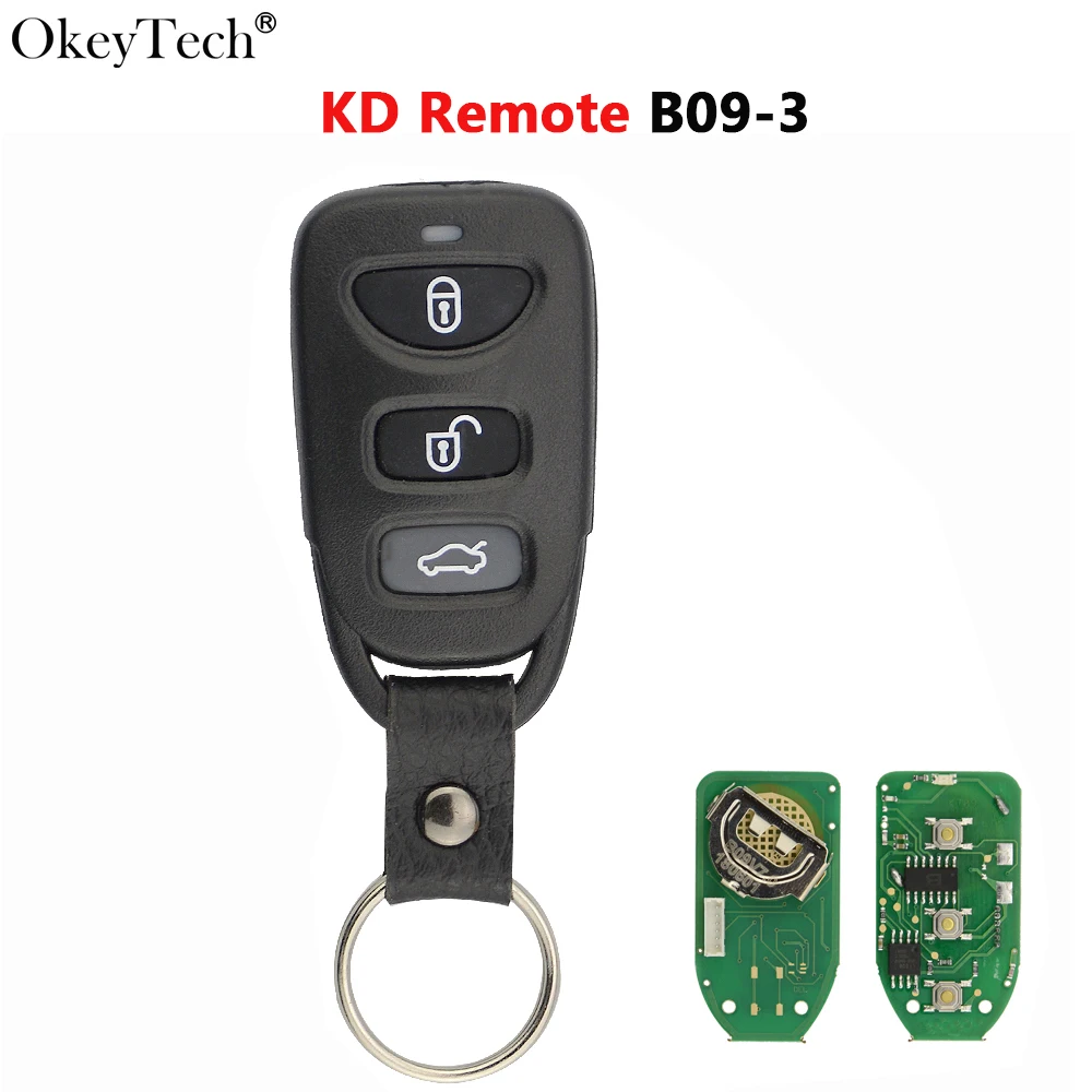 Okeytech B09 3 B Series Remote Control 3 Button Smart Car Key Fob