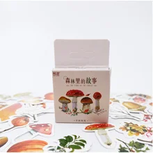 46Pcs/box Forest story paper sticker DIY diary album decoration stickers scrapbooking planner label Scrapbook stickers 46pcs 1pack stationery stickers forest fruit animals diary planner decorative mobile stickers scrapbooking diy craft stickers