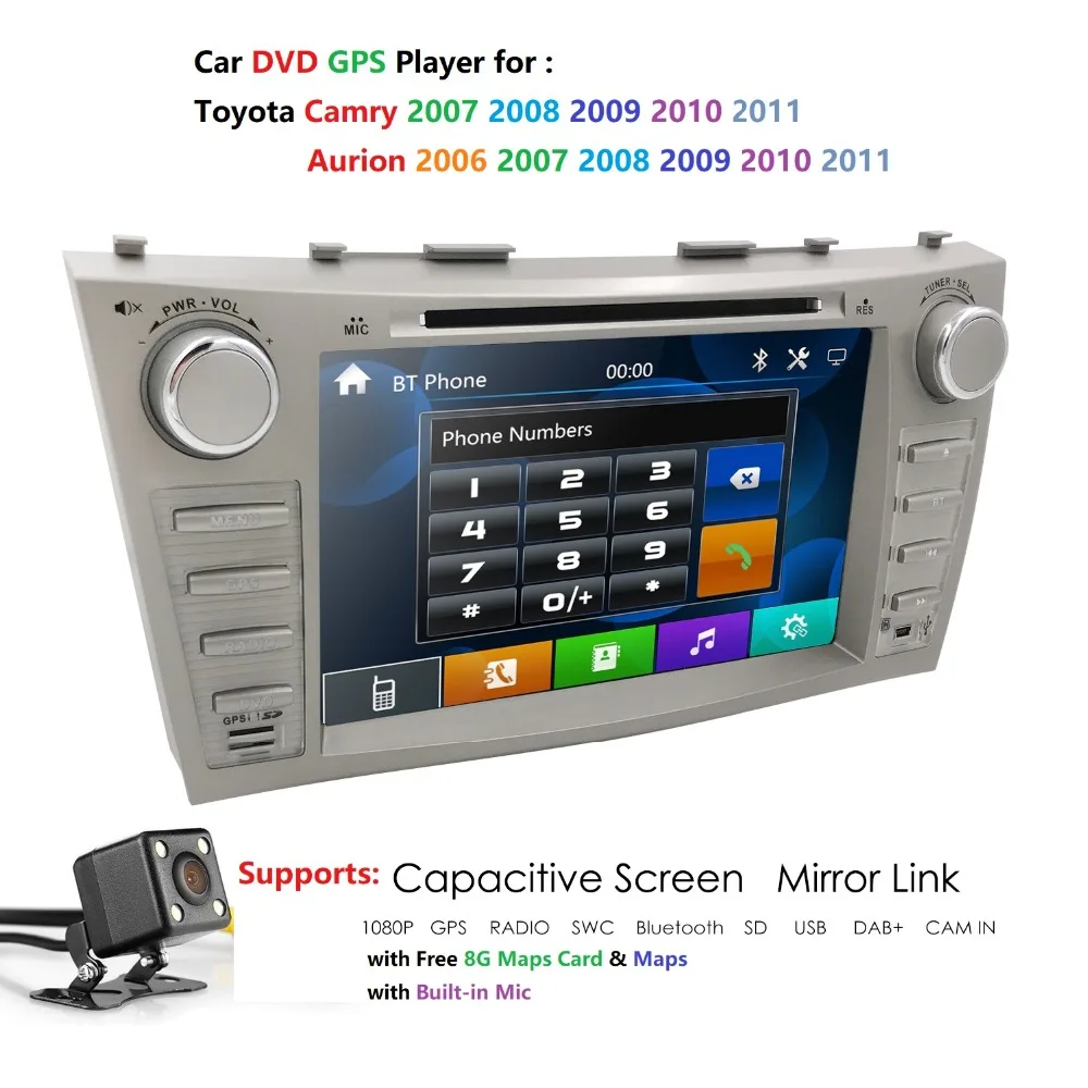 Best car gps navigation car dvd for Toyota camry 2008 2009 2010 2011 dab dvbt radio bluetooth 2 din car stereo RDS steering wheel CAM 3 Best car gps navigation car dvd for Toyota camry 2008 2009 2010 2011 dab dvbt radio bluetooth 2 din car stereo RDS steering wheel CAM 3