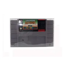 10 шт. в партии для SNES чехол-картридж для SNES Cart протектор карты рукав прозрачная коробка