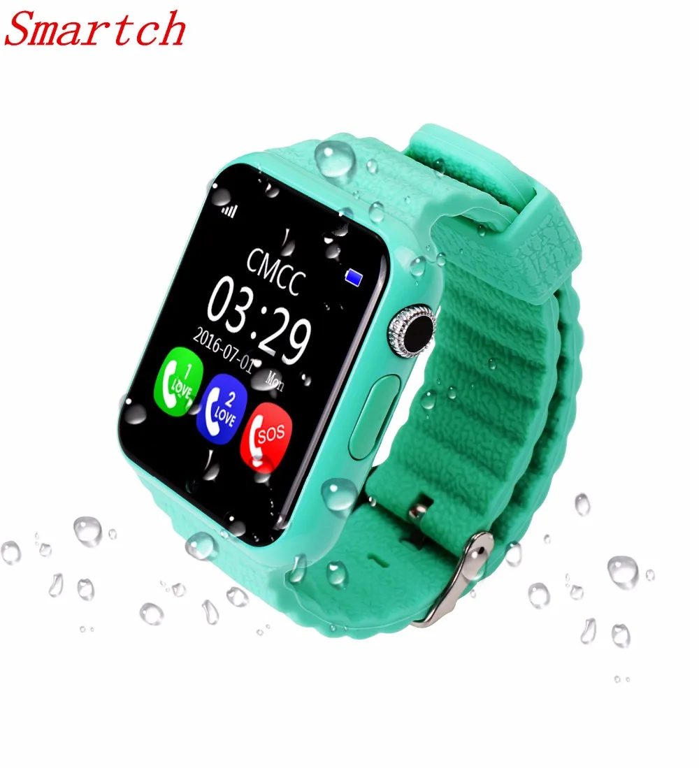 

Smartch Children Security Anti Lost GPS Tracker smart watch V7K 1.54'' With camera facebook Kids SOS For Iphone&Android xiaomi P