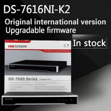 Free shipping DS-7616NI-K2 English version 2SATA 4K 16ch NVR plug & play NVR up to 8MP