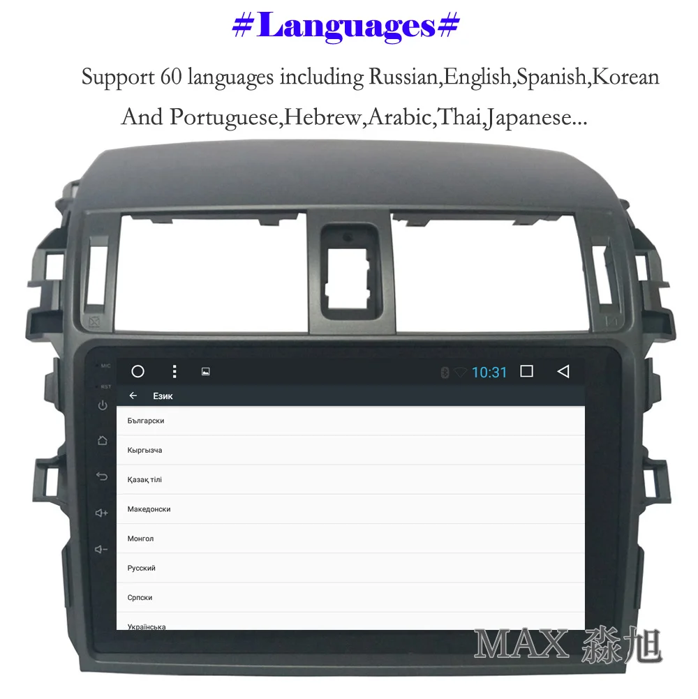 Discount MAX 2G RAM 32G ROM Android 8.1.0 Car DVD Player For Toyota corolla 2007 2008 2009 2010 2011 Car Radio RDS BT WiFi SWC GPS Map 4
