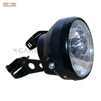

Motorcycle Bike Front Headlight 35W LED Turn Signal Light and Bracket Mount Kit Case for Harley Davidson