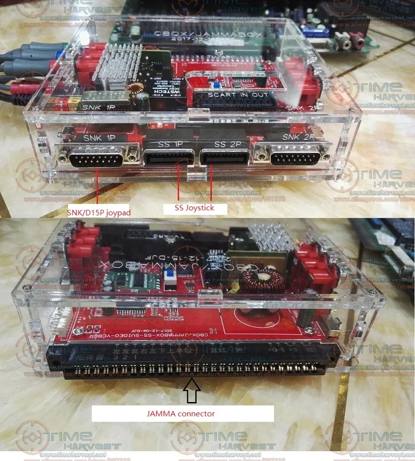 JAMMA CBOX Конвертер доска в Saturn DB15P Joypad SNK SS геймпад с SCART выходом для любого JAMMA PCB Pandora box IGS материнская плата