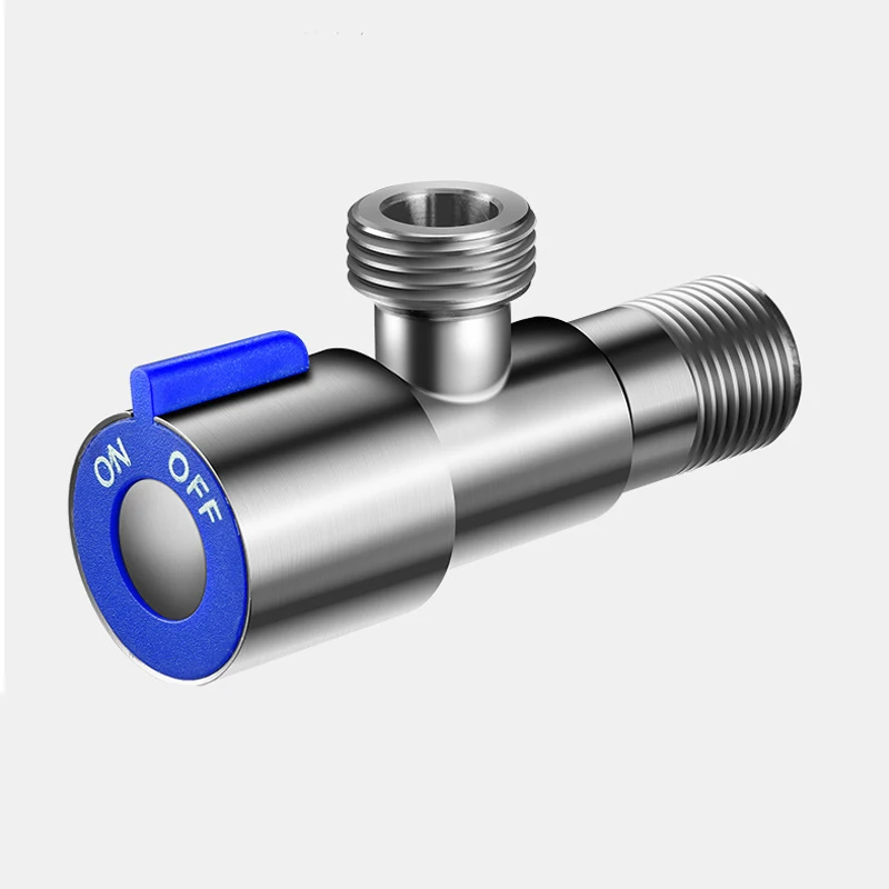 Угловые Клапаны GEYO SUS304, нержавеющая сталь, матовая отделка, заправочный клапан, аксессуары для ванной комнаты, угловой клапан для раковины туалета - Цвет: JKRYPJ1001BXGJF02