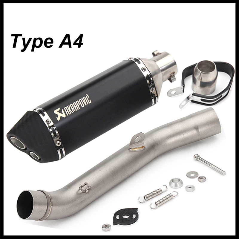 Akrapovic выхлопной мотоцикл для Kawasaki Z800 2013 2016 слипоны трубы Escape Moto Глушитель со