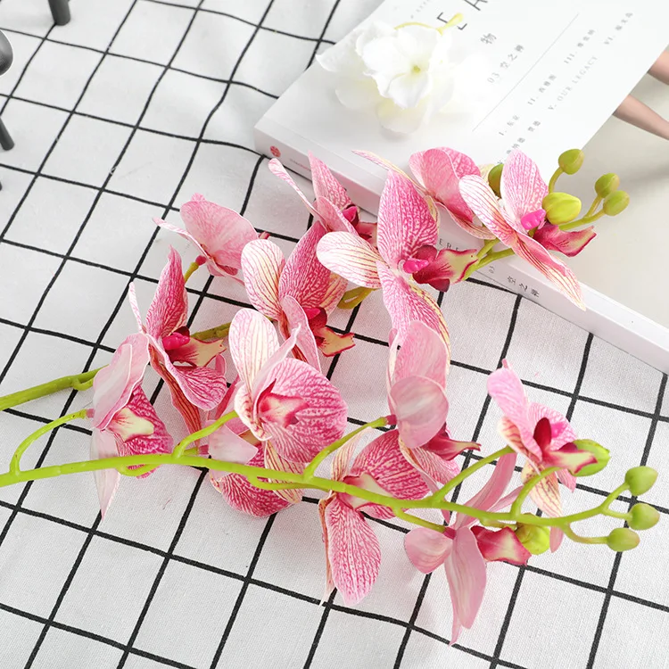 

Klonca Natural Fresh 3D Printed Film 70CM 1PC Artificial Flower Fake Flower Butterfly Orchid Home Living Room Decoration