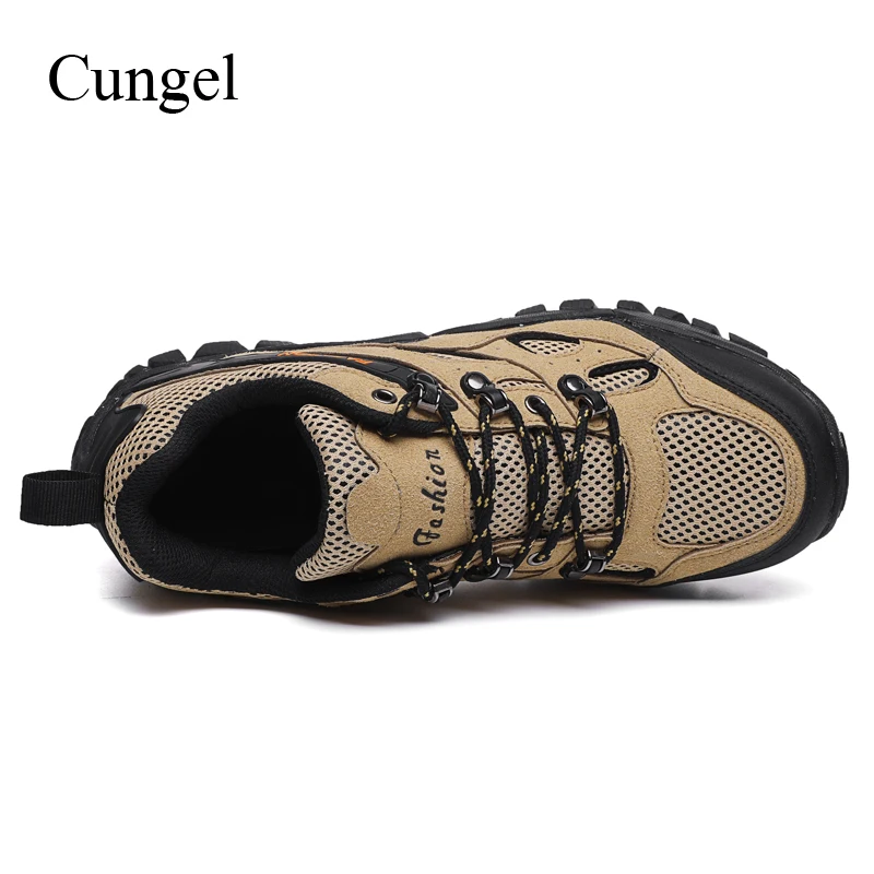 Cungel Outdoor trekking Hiking shoes Sneakers Men Spring/Summer breathable anti-skid soft Mesh shoes Mountain climbing shoes