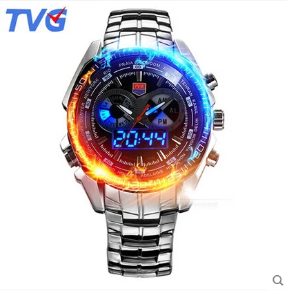 TVG Best Men s Analog Digital Military Watch LED Wristwatch 50m Waterproof Dive Sports Military Watches