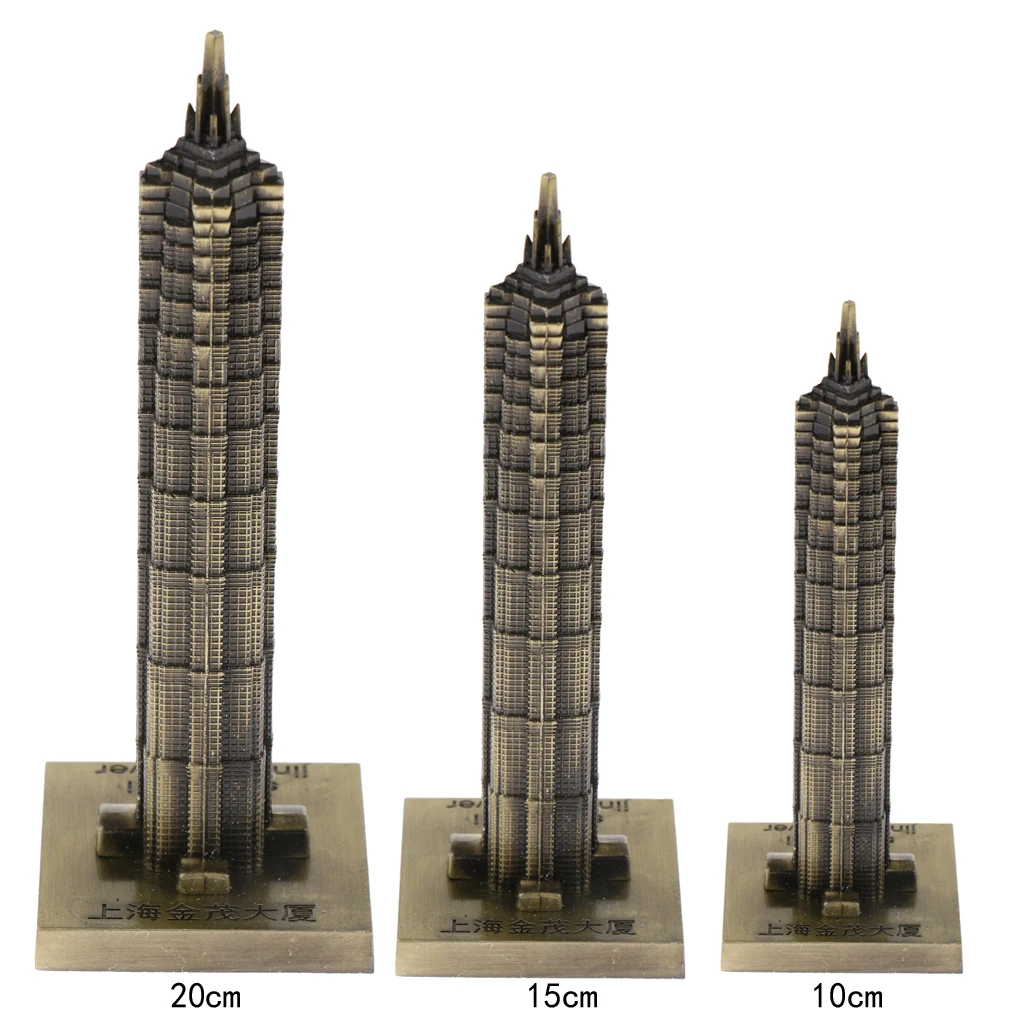 JINMAO TOWER SHANGHAI ARCHITECTURE BUILDING REPLICA COLLECTIBLE SOUVENIR 4''
