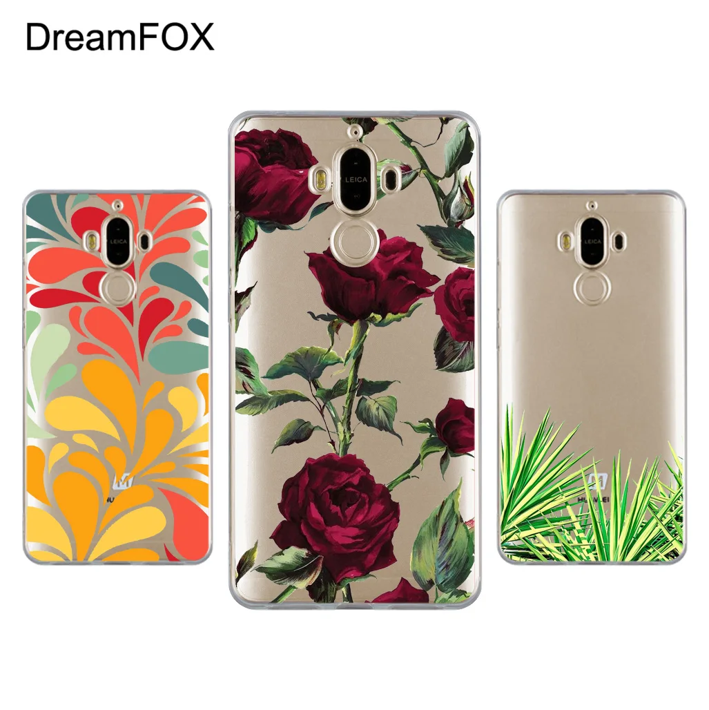 

DREAMFOX L008 Beautiful Flowers Soft TPU Silicone Case Cover For Huawei Mate G 7 8 9 10 Nova 2 Lite Pro Plus