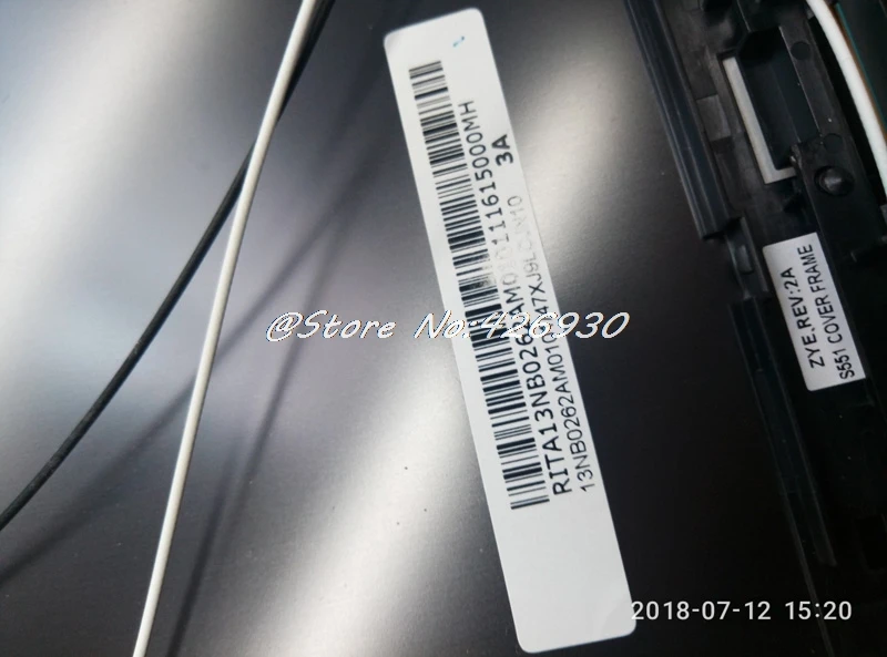 Ноутбук ЖК дисплей верхняя крышка для ASUS S551 S551L S551LA S551LB S551LN Touch Ver/Non touch Ver 13NB0261AM0411
